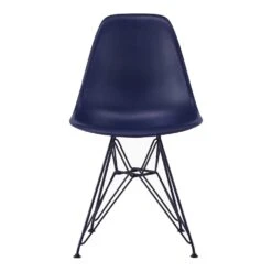 Eames Molded Plastic Side Chair, Herman Miller X HAY -Chair Store eames molded plastic side chair herman miller x hay hermanmiller ca modern home black blue