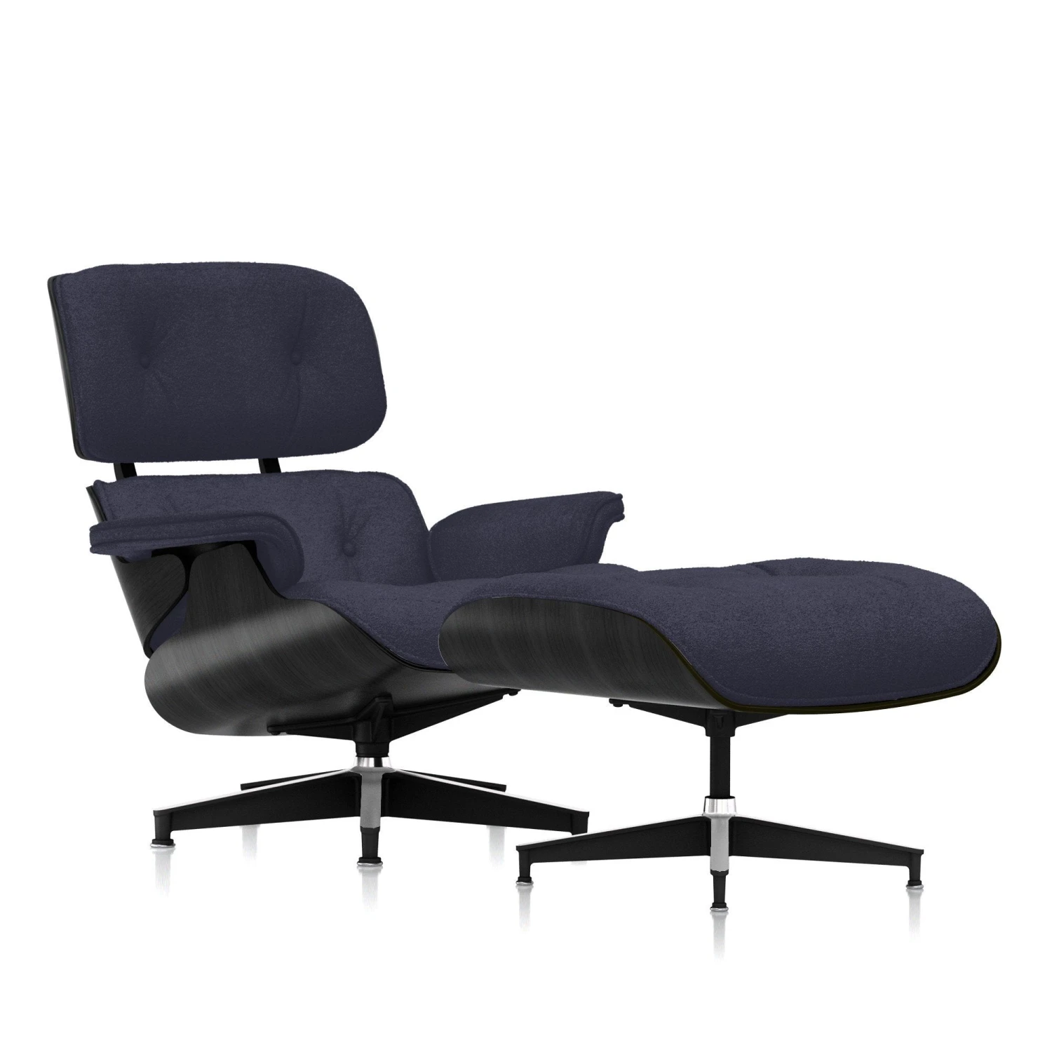 Eames Lounge Chair & Ottoman In Mohair Supreme 15 Eames Lounge Chair & Ottoman In Mohair Supreme - Image 13