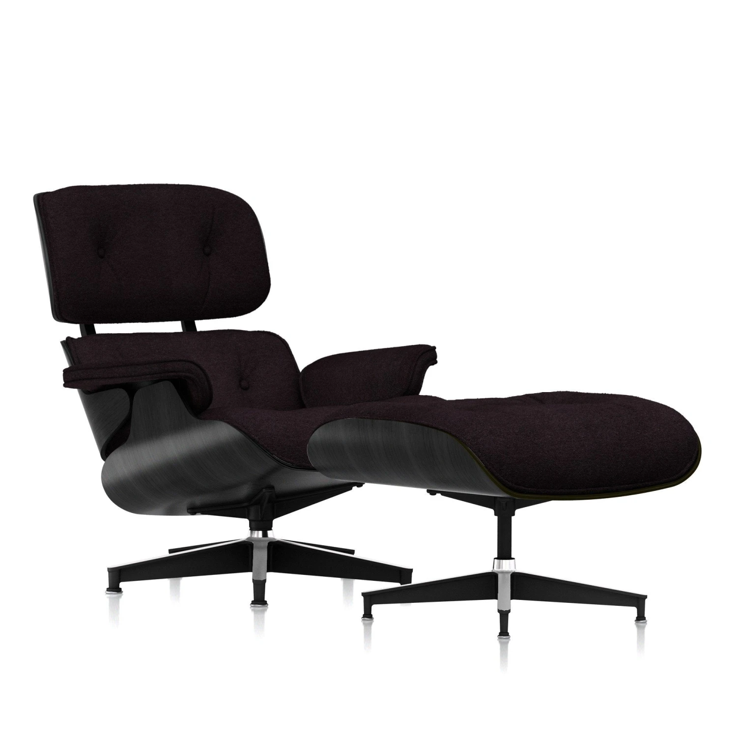 Eames Lounge Chair & Ottoman In Mohair Supreme 16 Eames Lounge Chair & Ottoman In Mohair Supreme - Image 14