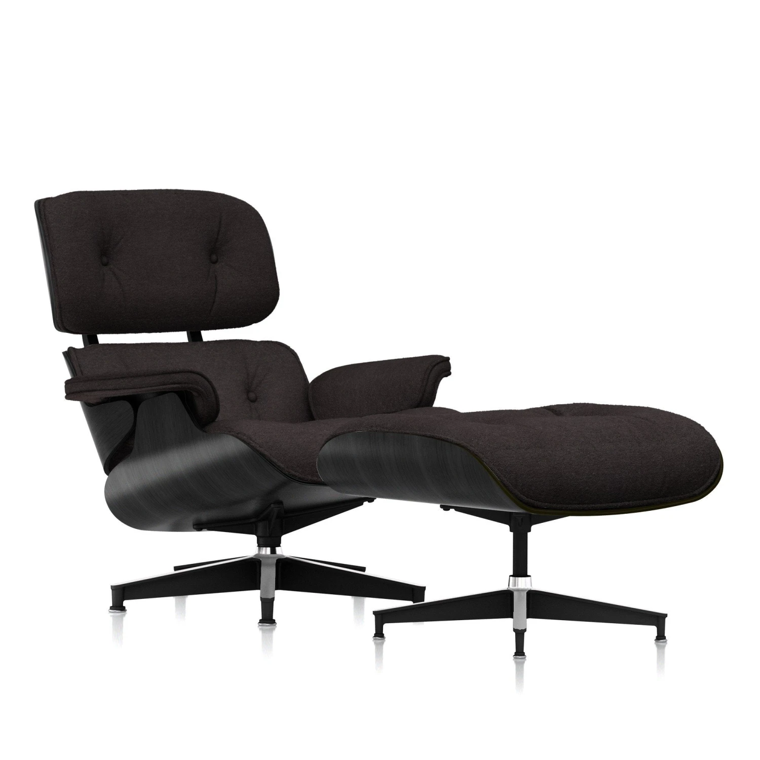 Eames Lounge Chair & Ottoman In Mohair Supreme 17 Eames Lounge Chair & Ottoman In Mohair Supreme - Image 15