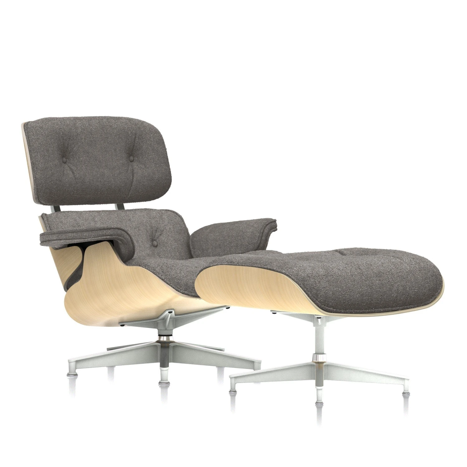 Eames Lounge Chair & Ottoman In Mohair Supreme 19 Eames Lounge Chair & Ottoman In Mohair Supreme - Image 17