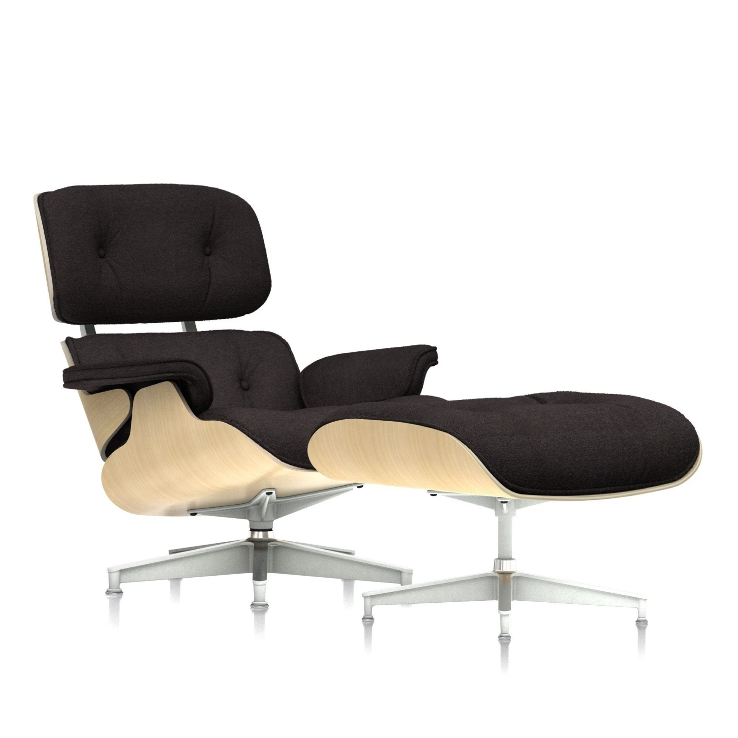 Eames Lounge Chair & Ottoman In Mohair Supreme 22 Eames Lounge Chair & Ottoman In Mohair Supreme - Image 20