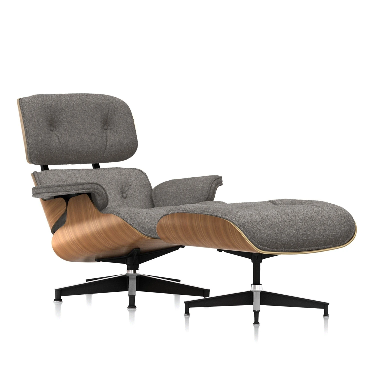 Eames Lounge Chair & Ottoman In Mohair Supreme 9 Eames Lounge Chair & Ottoman In Mohair Supreme - Image 7