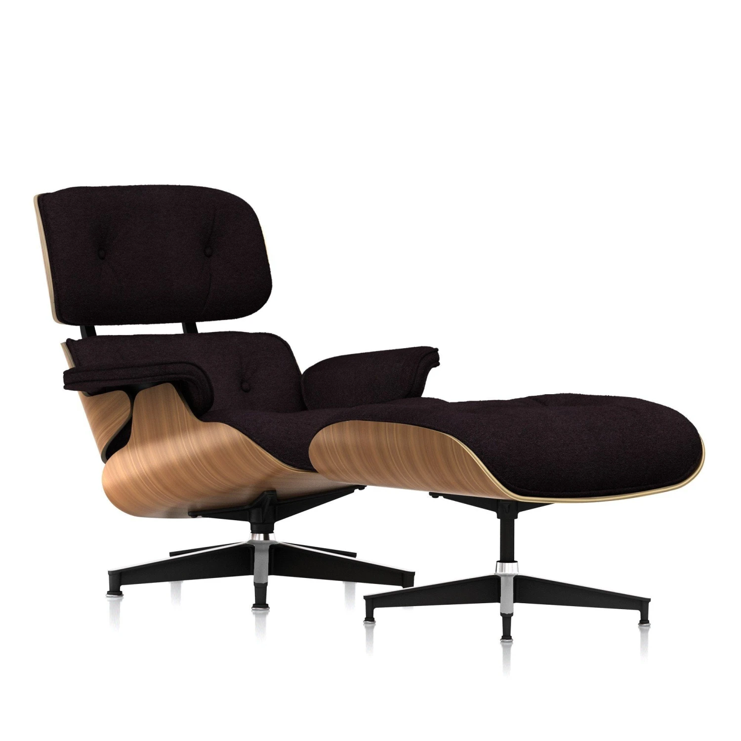 Eames Lounge Chair & Ottoman In Mohair Supreme 11 Eames Lounge Chair & Ottoman In Mohair Supreme - Image 9