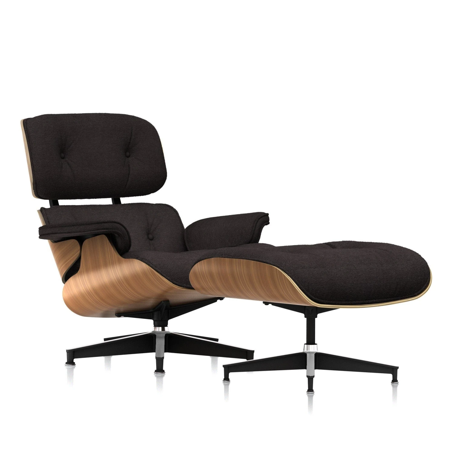 Eames Lounge Chair & Ottoman In Mohair Supreme 12 Eames Lounge Chair & Ottoman In Mohair Supreme - Image 10