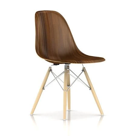 Eames Molded Wood Side Chair With Dowel Base 6 Eames Molded Wood Side Chair With Dowel Base - Image 4