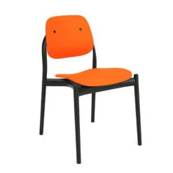 Iquo Chair Armless With Plastic Seat & Back -Chair Store iquo chair armless with plastic seat Back Knoll CA Modern Home red orange