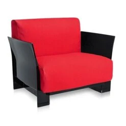 Kartell Pop Cotton Chair -Chair Store kartell pop armchair black red 1