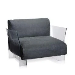 Kartell Pop Cotton Chair -Chair Store kartell pop armchair transparent grey 44b92cbe 5604 4b38 82e6 f196fc3395f6