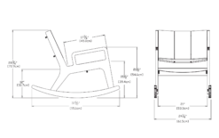 No. 9 Rocking Lounge Chair -Chair Store no 9 rocking outdoor lounge chair dimensions