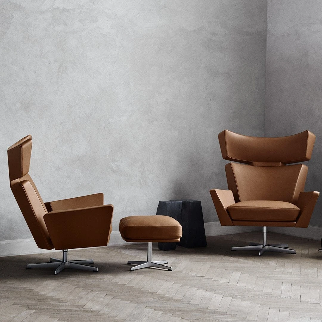Fritz Hansen Oksen Lounge Chair & Ottoman 5 Fritz Hansen Oksen Lounge Chair & Ottoman - Image 3