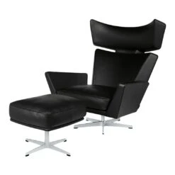 Fritz Hansen Oksen Lounge Chair & Ottoman