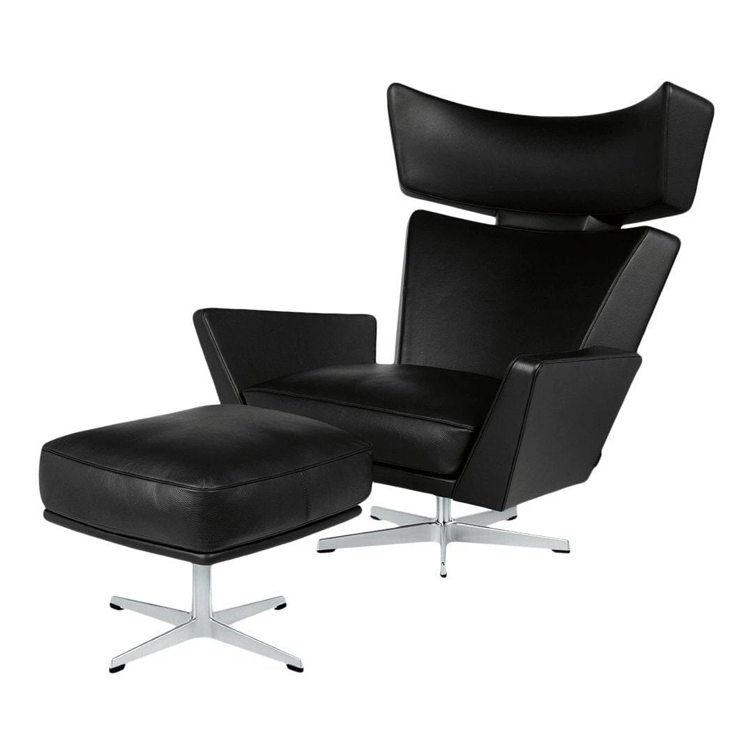 Fritz Hansen Oksen Lounge Chair & Ottoman 3 Fritz Hansen Oksen Lounge Chair & Ottoman