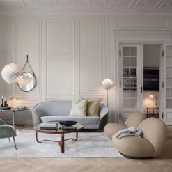 Gubi Pacha Lounge Chair -Chair Store pacha lounge chair fully upholstered returning swivel Gubi CA Modern Home 5