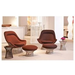 Platner Easy Chair And Ottoman -Chair Store platner easy chair and ottoman 4