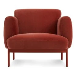 Puff Puff Lounge Chair -Chair Store puff puff lounge chair BluDot CA Modern Home tomato velvet