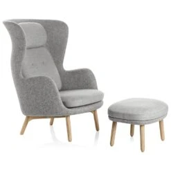 Fritz Hansen Ro Lounge Chair And Ottoman