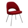 Saarinen Executive Armless Chair With Tubular Legs