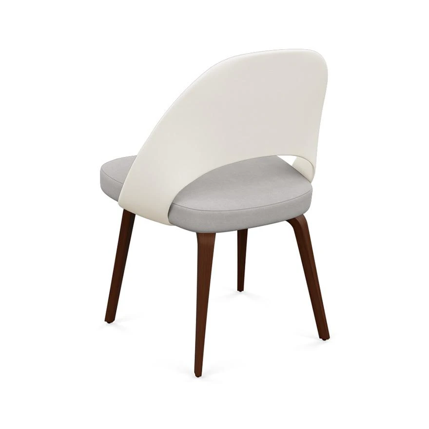 Saarinen Executive Plastic Back Chair With Wood Legs 4 Saarinen Executive Plastic Back Chair With Wood Legs - Image 2