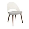 Saarinen Executive Plastic Back Chair With Wood Legs