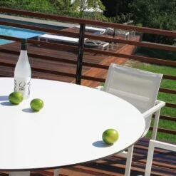 Skiff Large Outdoor Cafe Table -Chair Store skiff large outdoor cafe table BluDot CA Modern Home white 3